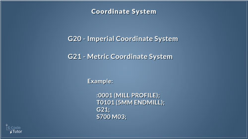 G20 G21 Gcode