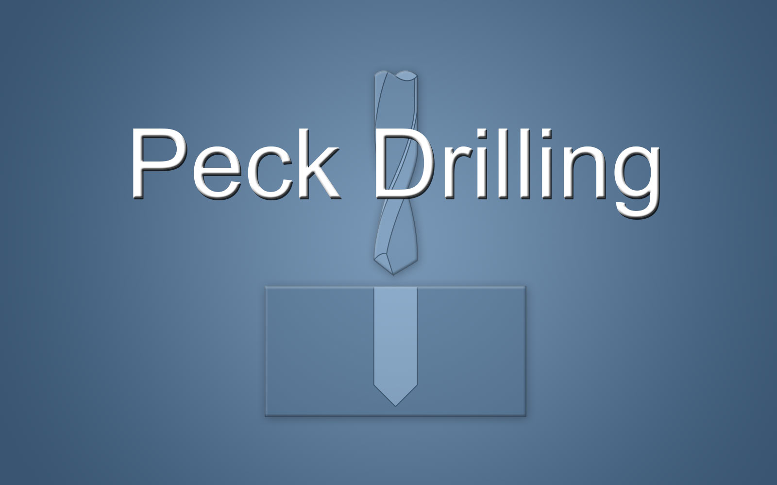 G73 and G83 peck drilling cycles