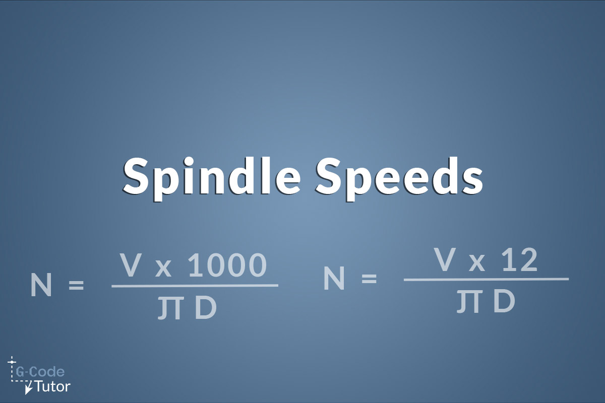how to calculate spindle speeds